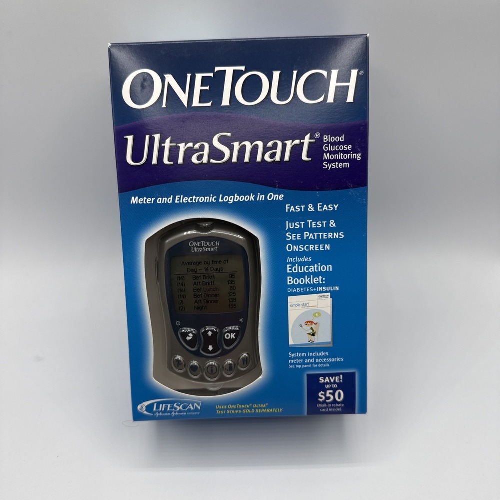 OneTouch UltraSmart Blood Glucose Monitoring System Monitor NEW